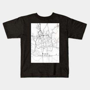 Brno Czech Republic City Map Kids T-Shirt